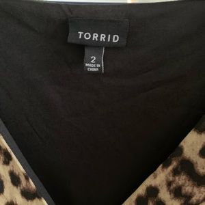 Torrid leopard print dress sz 2